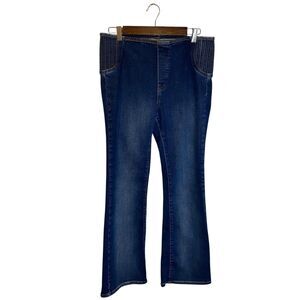 Pilcro Jeans Women's Size 29 Dark Blue High Rise Pull-on Flare